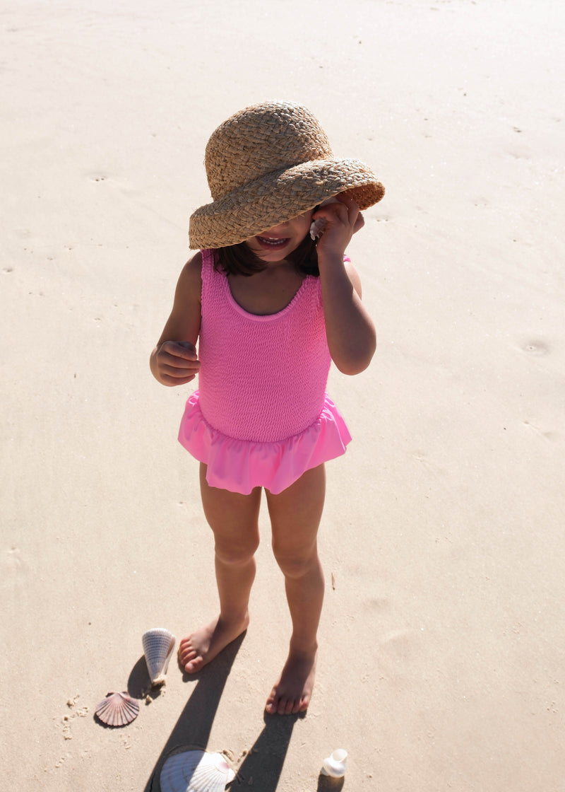 CAMILA FRILL ONE PIECE - PINK / PINK -<B> SPF 50+ </B>