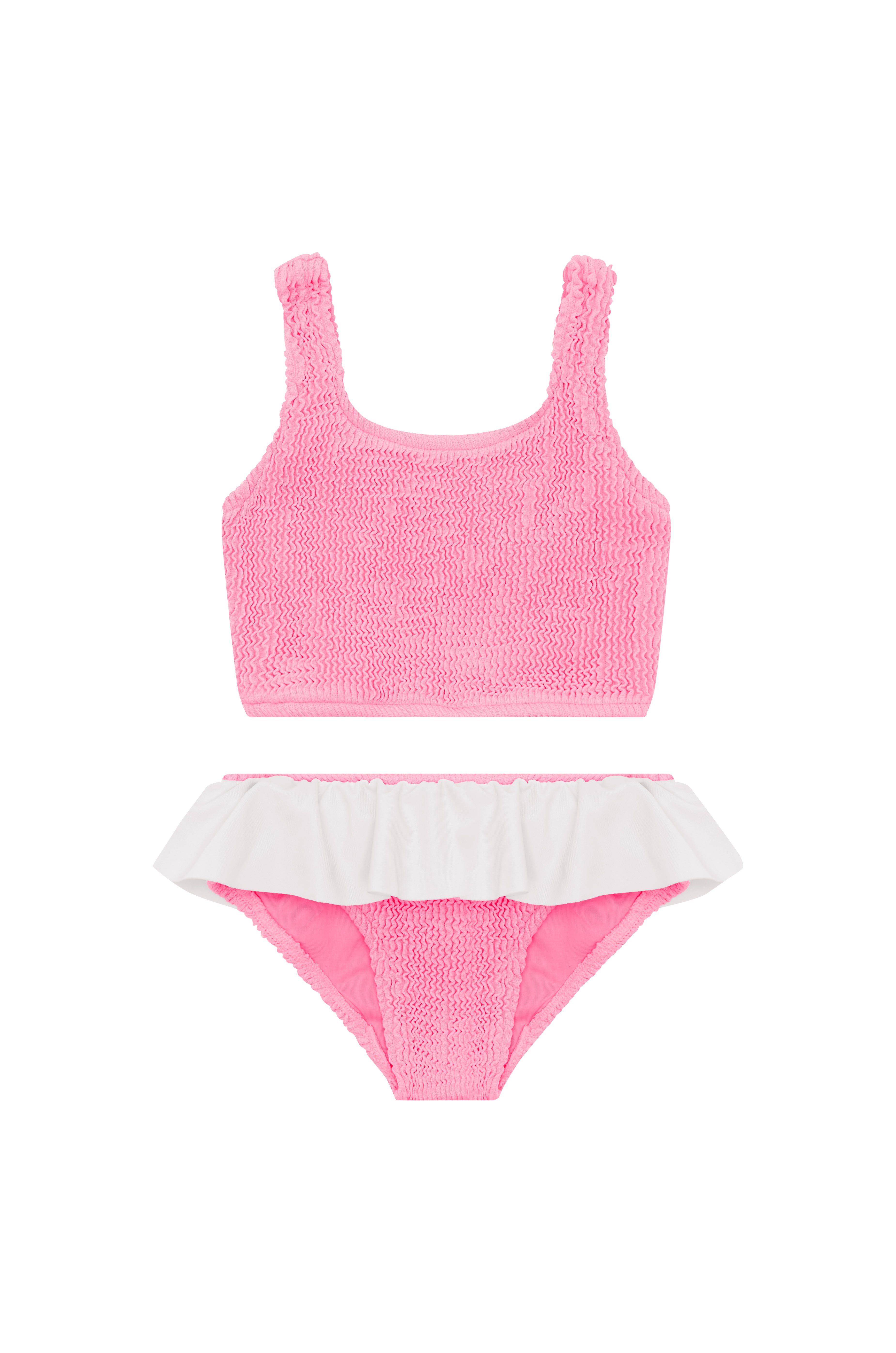 ELLIE TANK BIKINI - PINK / WHITE - <b>SPF 50+</B>