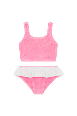 ELLIE TANK BIKINI - PINK / WHITE - <b>SPF 50+</B>