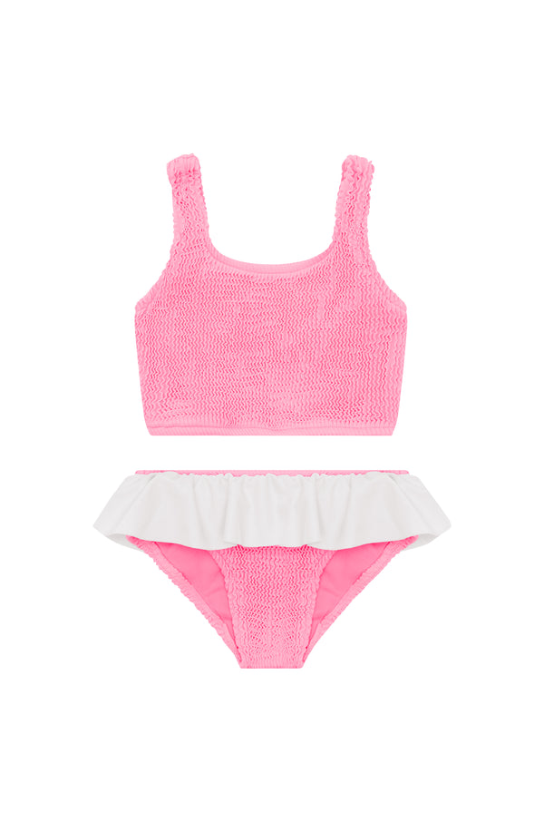 ELLIE TANK BIKINI - PINK / WHITE - <b>SPF 50+</B>
