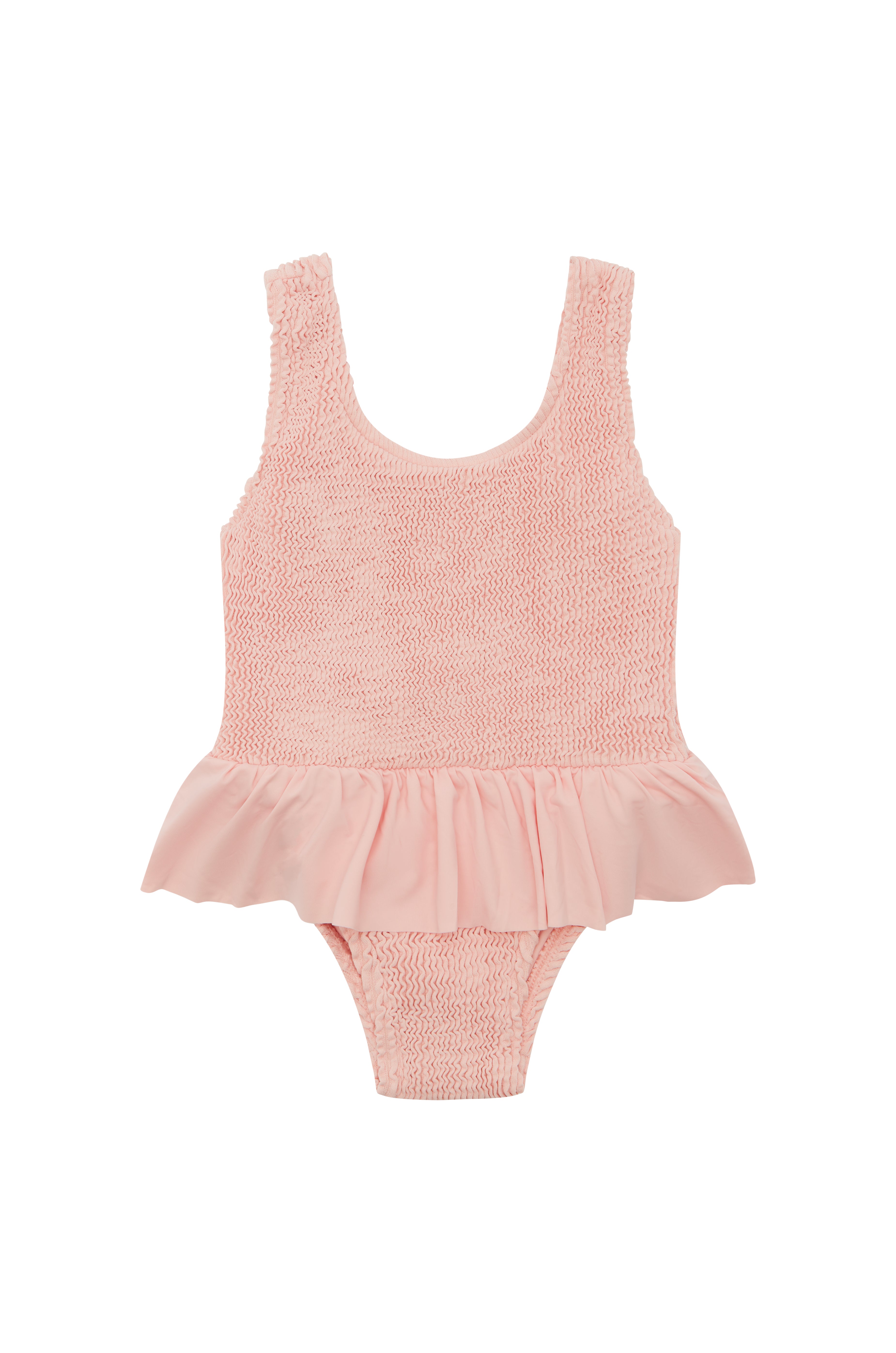 CAMILA FRILL ONE PIECE - PEACH - <B>SPF 50+</B>