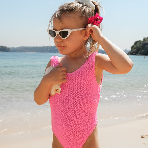 MIMI ONE PIECE - HOT PINK - <B> RUNS SMALL</B>